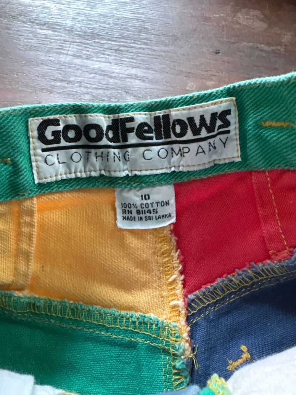 Vintage GoodFellows color block shorts, kids size 10